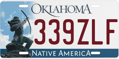OK license plate 339ZLF