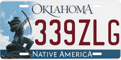 OK license plate 339ZLG