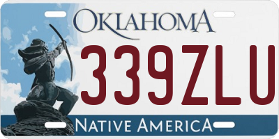 OK license plate 339ZLU