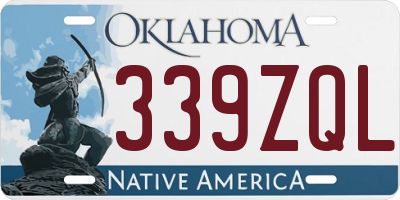 OK license plate 339ZQL