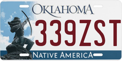 OK license plate 339ZST
