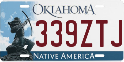 OK license plate 339ZTJ