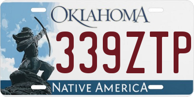 OK license plate 339ZTP
