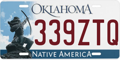 OK license plate 339ZTQ