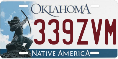 OK license plate 339ZVM