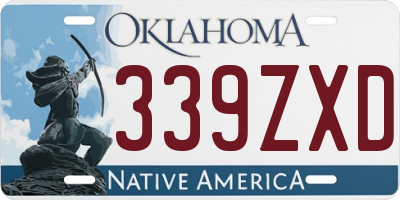 OK license plate 339ZXD