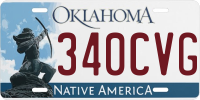 OK license plate 340CVG
