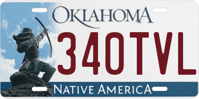 OK license plate 340TVL