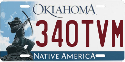 OK license plate 340TVM