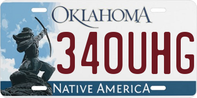 OK license plate 340UHG