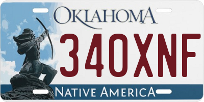 OK license plate 340XNF