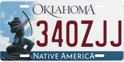 OK license plate 340ZJJ