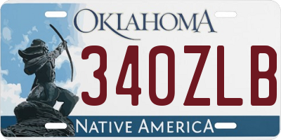 OK license plate 340ZLB