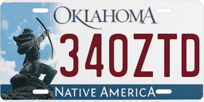 OK license plate 340ZTD