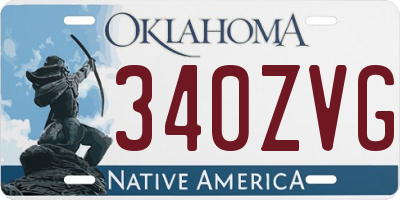 OK license plate 340ZVG