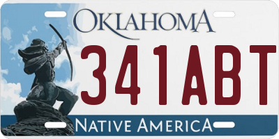 OK license plate 341ABT