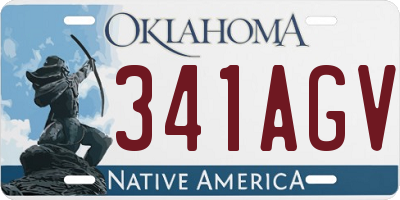 OK license plate 341AGV