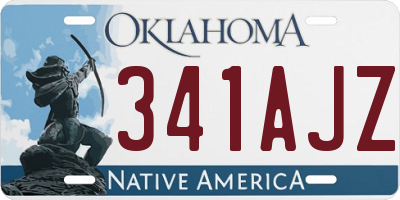 OK license plate 341AJZ