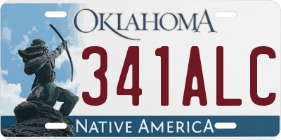 OK license plate 341ALC