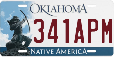 OK license plate 341APM