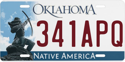 OK license plate 341APQ