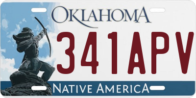 OK license plate 341APV