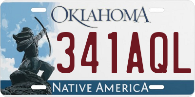 OK license plate 341AQL