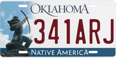 OK license plate 341ARJ