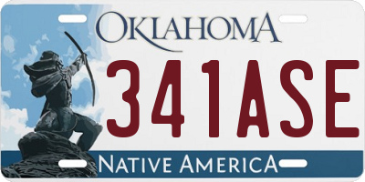 OK license plate 341ASE