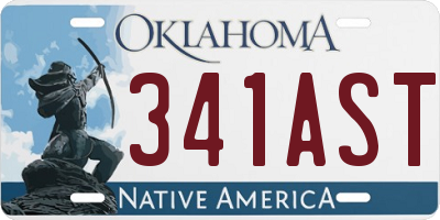 OK license plate 341AST