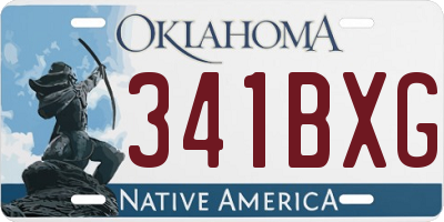 OK license plate 341BXG