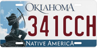OK license plate 341CCH