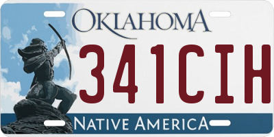 OK license plate 341CIH