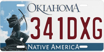 OK license plate 341DXG