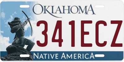 OK license plate 341ECZ