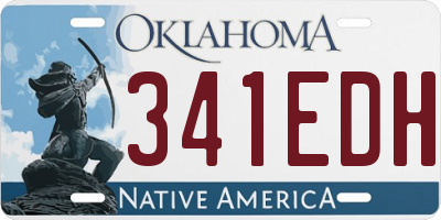 OK license plate 341EDH