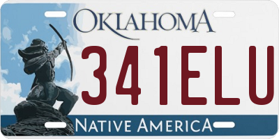 OK license plate 341ELU