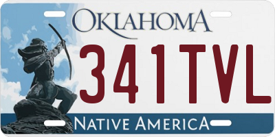 OK license plate 341TVL