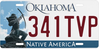 OK license plate 341TVP