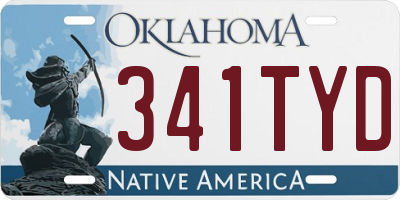 OK license plate 341TYD