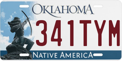 OK license plate 341TYM