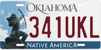 OK license plate 341UKL