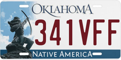 OK license plate 341VFF
