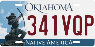 OK license plate 341VQP