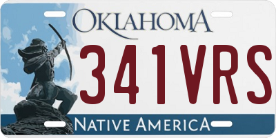 OK license plate 341VRS