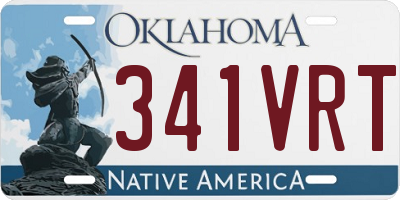 OK license plate 341VRT