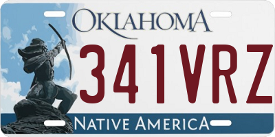 OK license plate 341VRZ