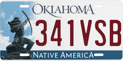 OK license plate 341VSB