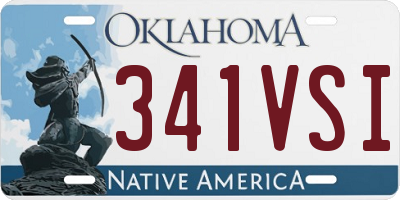 OK license plate 341VSI