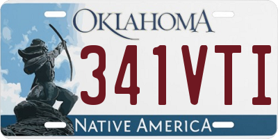 OK license plate 341VTI